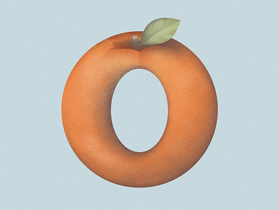 O is for Orange in California 36daysoftype07 california dribbble illustration illustration art orange typography