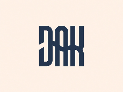 DAK logotype brand branding design dribbble identity logo logotype mark minimal typography