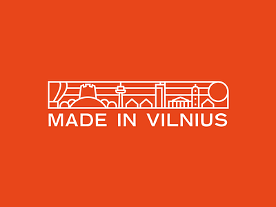 Made in Vilnius logotype brand branding design dribbble identity illustration logo logotype mark minimal