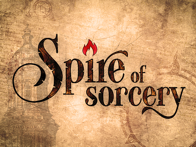 Spire Of Sorcery branding game logo magic
