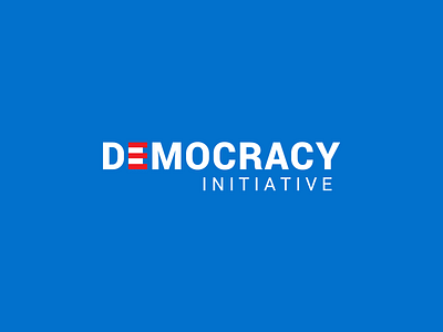 Democracy Initiative brand branding design dribbble identity logo logotype mark minimal