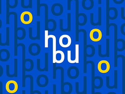 HoBu Pattern ai blue blue and yellow brand branding design dribbble housing icon identity logo logotype mark minimal pattern pattern design stationary vilnius yellow