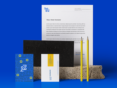 HoBu documents brand branding design dribbble housing icon identity illustration logo logotype mark minimal stationary vilnius