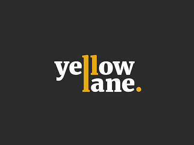 Yellow Lane brand branding design dribbble identity logo logotype mark minimal