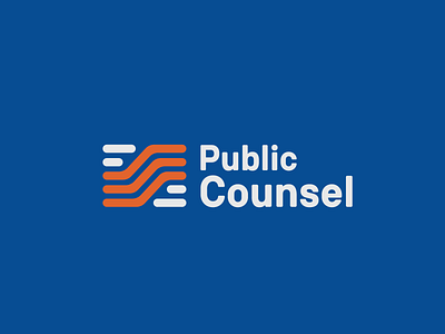 Public Counsel brand branding design dribbble identity logo logotype mark