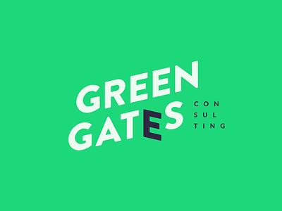 Green Gates brand branding design dribbble identity logo logotype mark minimal vilnius