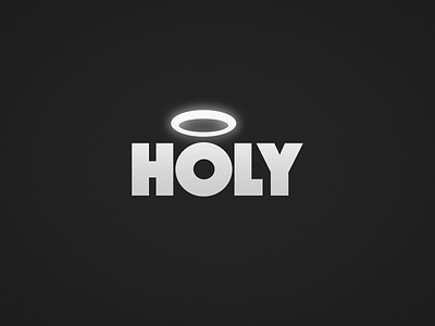 Holy design holy logo mark minimal typography vector word wordmark wordplay