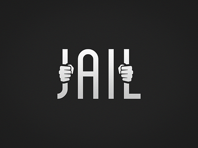 Jail bars black white cell challenge jail locked logo mark wordplay