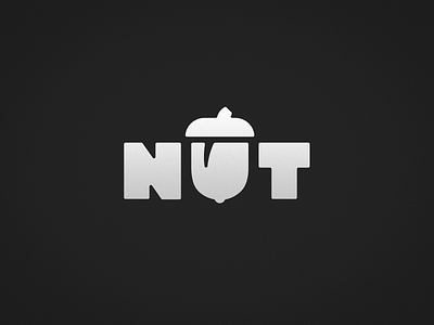 Nut acorn challange logo logotype mark minimal n nut nuts wordplay