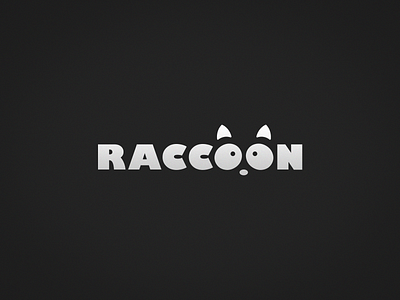 Raccoon challenge eyes illustration logo logotype mark minimal raccoon vector wordplay