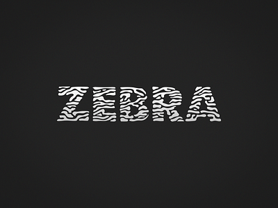 Zebra africa animal animals black white challenge lettermark minimal pattern stripes z zebra zoo
