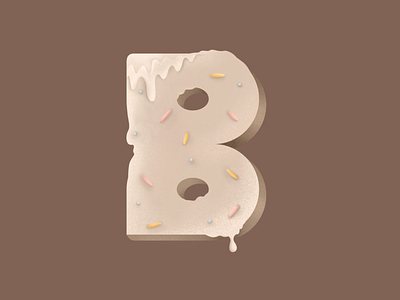 Sweet letter "B" for Bakery bakery boulangerie design icon identity illustration letter letters logo logotype logotypes mark minimal sweet type typography