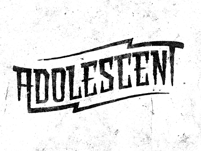 Klubb Adolescent lettering logo typography vintage