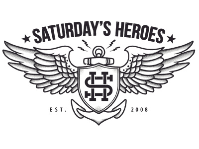 Saturday's Heroes apparel. illustration