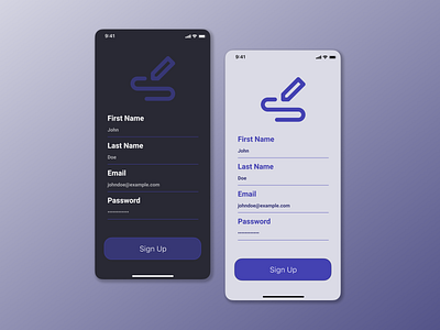 UI Daily Challenge #001 - Sign Up Page app design figma ui ui daily challenge uidaily