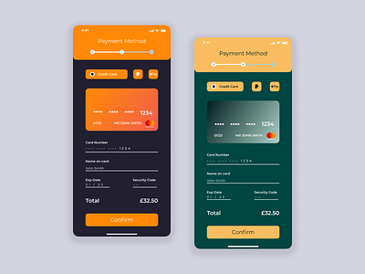 UI Daily Challenge #002 - Credit Card