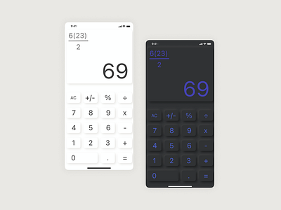 Daily UI 004 - Calculator calculator daily ui design figma neumorphism ui ui daily challenge uidaily