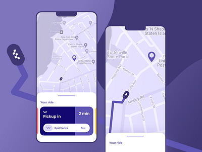 Mobile UI  · map