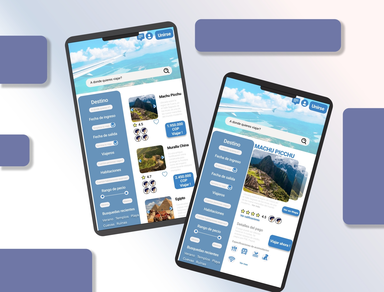 Travel/Book app by Santiago Herrera Gil on Dribbble