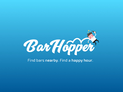 Bar Hopper App Logo bar hopper bar hopping logo bar logo illustrator logo logo
