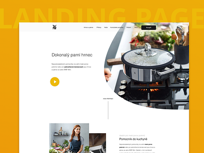 Tefal LAnding PAge design figma minimal web webdesign