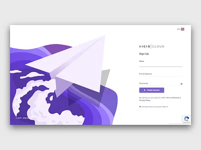 Sign Up Page app cloud design form illusrtation illustration interface landing purple responsive signup signupform ux web