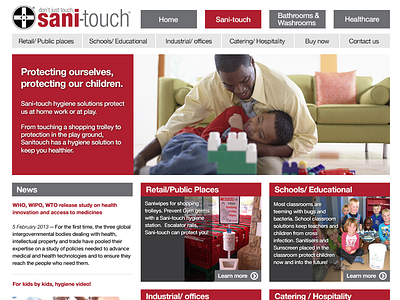 Sani Touch Landing Page