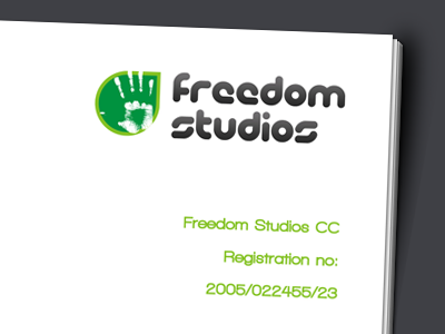 Freedom Studios Letterhead - Top branding ci colorful design letterhead print rainbow