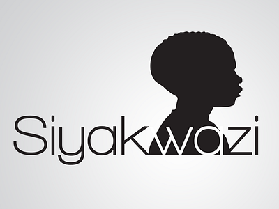 Siyakwazi logo concept - 1 africa african black charity child negative space non profit silouette south africa zulu