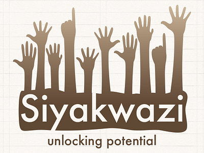 Siyakwazi Logo - Brown africa brown charity education hands learning non profit zulu