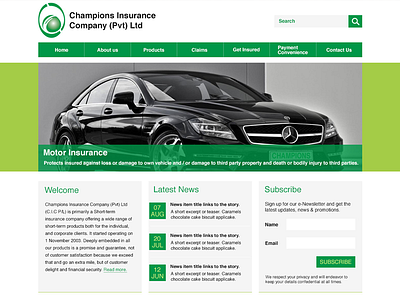Champions Insurance - Homepage