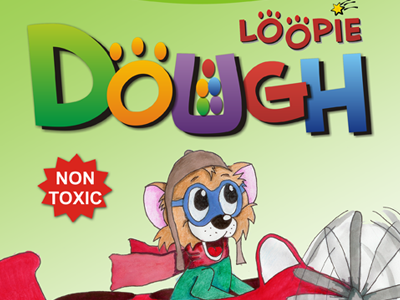 Loopie Dough » Branding branding bright children fun happy illustration kids packaging rainbow