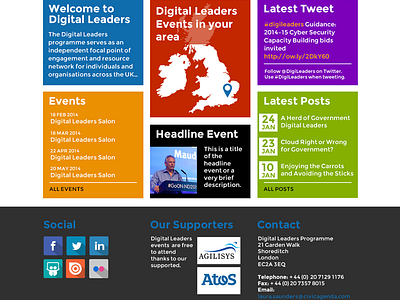 Digital Leaders Homepage 02 blue clean purple red responsive slider website