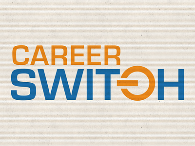 Career Switch Logo blue logo orange power switch