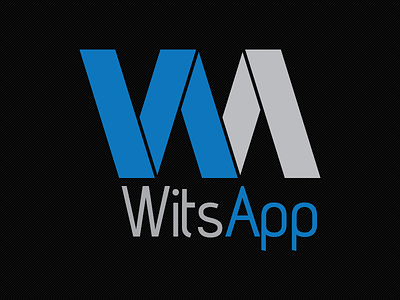 Wits App Logo app blue grey icon logo university