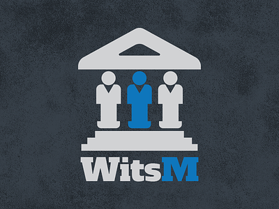 Wits M Logo app blue grey icon logo university
