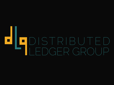 DLG Logo version 2 distributed logo molecule orange square model teal web