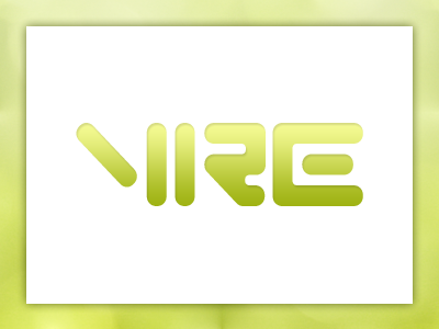 VRE Mark gradient green logo modern simple wordmark