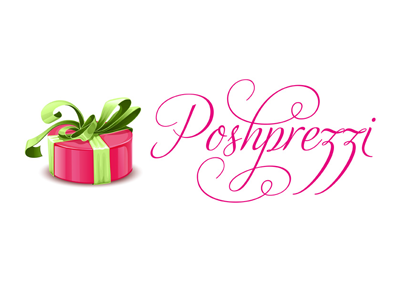 Poshprezzi Logo - Pink & Green concept feminine gift glyph green logo pink