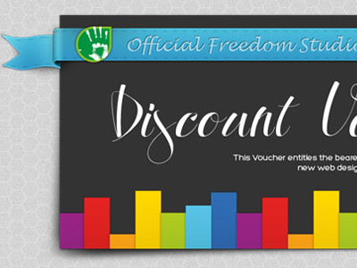 Facebook Fan Discount Voucher colorful facebook fan rainbow ribbon voucher