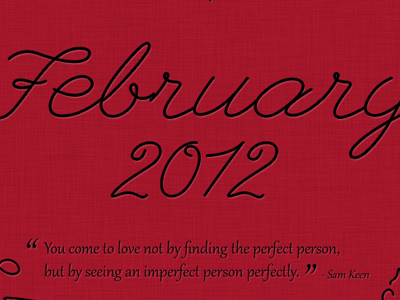 February 2012 Desktop Wallpaper 2012 february heart linen love quote red valentines wallpaper