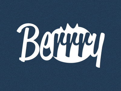 Berrry Logo - White berry fruit logo modern