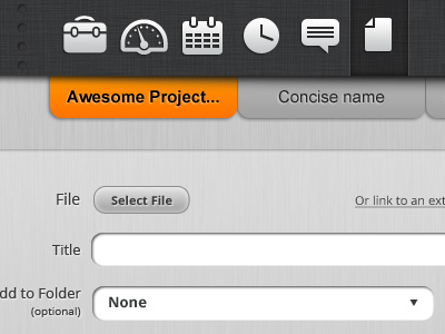 Studentgrid - File Upload app files form icons linen steel tabs ui website