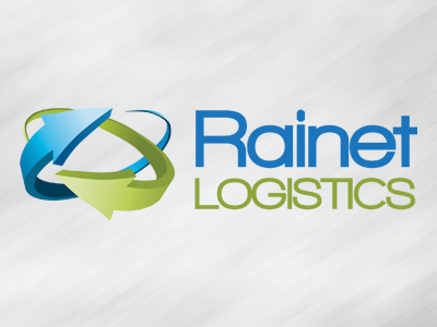 Rainet Logistics Logo 03 arrows blue green logistics logo transport