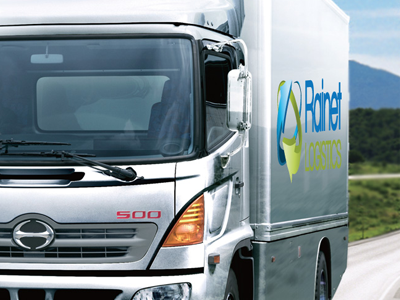 Rainet Logistics Logo On Truck