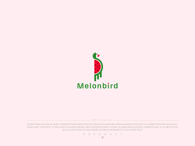 Melonbird | Logo Design,Brand Identity Design branding design graphic design illustration logo logo design melon melon food melonlogo