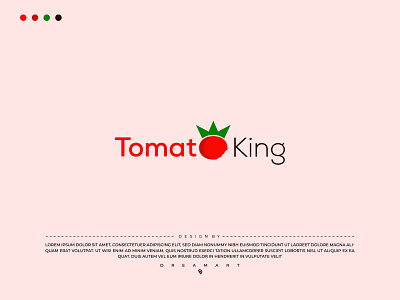 Tomato king | Minimal Logo Design branding graphic design logo minimal logo tomato tomato king tomato logo