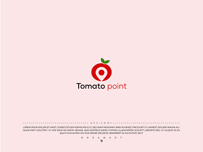 Tomato point | Minimal logo design branding design graphic design logo logo design minimal logo design tomato tomato point