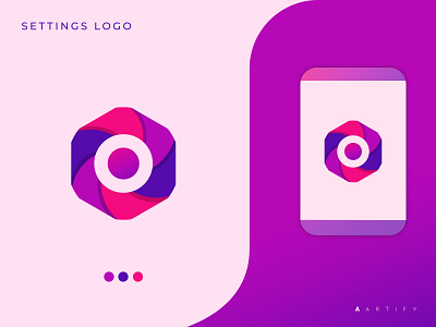 Settings branding design graphic design logo logo design o logo settings settings logo