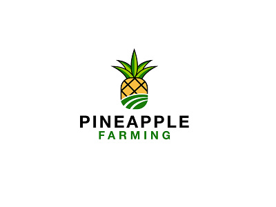 Pineapple Farming logo awesome logo best designer best logo brand identity branding clean logo colorful farming logo fruit logo graphic design logo logodesign logomark modern logo pineapple pineapple farming logo pineapple logo simple logo